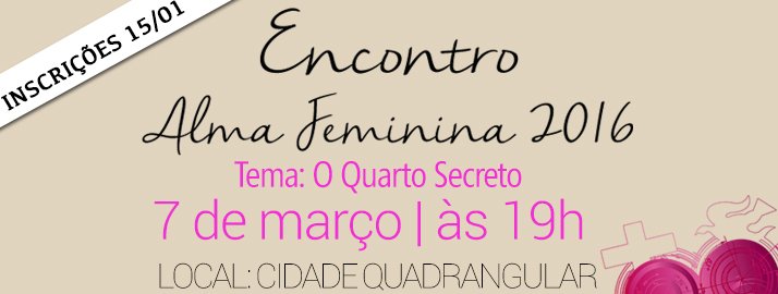 pastorabianca's tweet photo. ATENÇÃO, FIQUEM ATENTAS A DATA DA ABERTURA DA INSCRIÇÃO DO ENCONTRO ALMA FEMININA, POIS AS VAGAS SÃO LIMITADAS! https://t.co/GEbhwonsTo