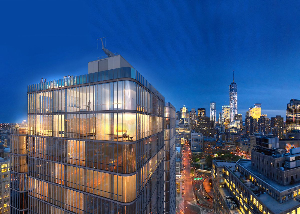 dezeen's tweet photo. Renzo Piano reveals designs for Soho Tower in New York: https://t.co/CgkAqQotg5 #architecture https://t.co/dVvUR1GnDo