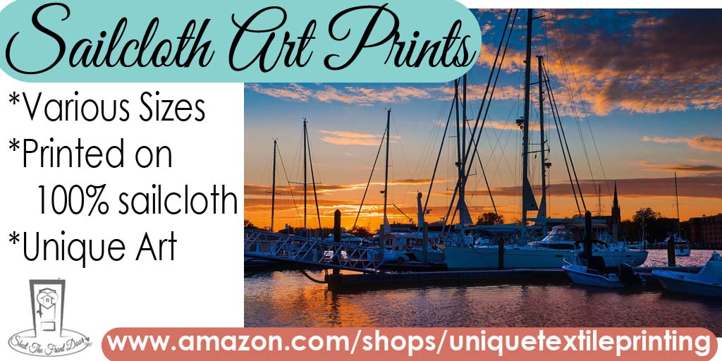utpsailcloth's tweet photo. Our 'Sunset over the Marina' print would be great for the vacation home! #sunset #sailing https://t.co/1RzDlzOEPF https://t.co/drdIlRtJOZ