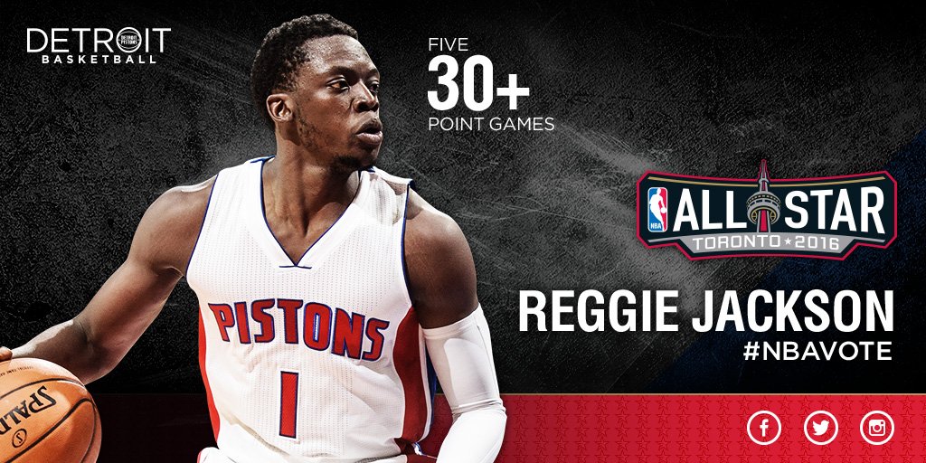 DetroitPistons's tweet image. Reggie Jackson #NBAVote 

1 RT = 1 Vote!