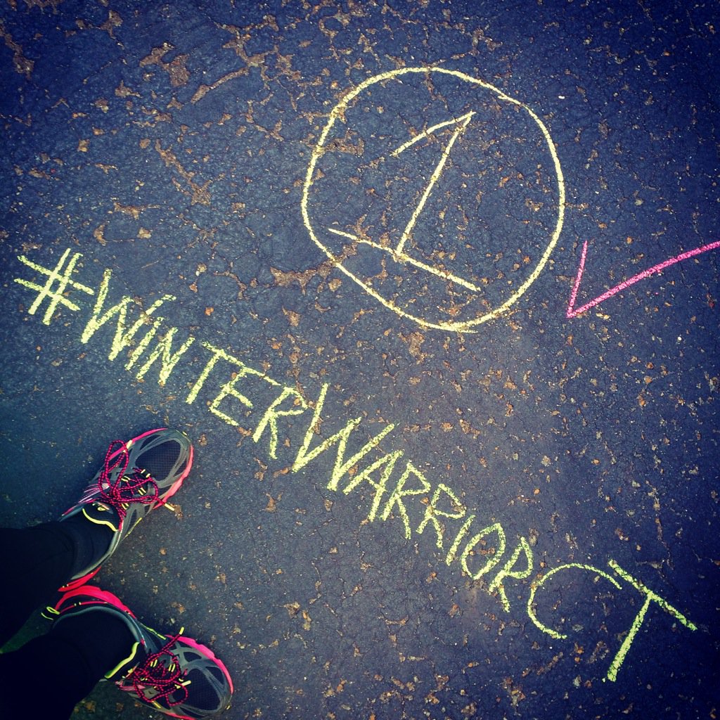 kellie3lambert's tweet photo. One and done! #WinterWarriorCT Day 11, laps around house and driveway waiting for twins' bus #outrun38 @soundrunner https://t.co/GxRf67jBN8
