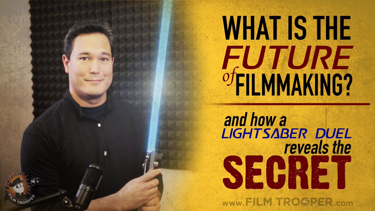 filmtrooper's tweet photo. What is the future of filmmaking? Lightsabers reveals the SECRET >> https://t.co/13i8EZ0veY  #indiefilm #filmmaking https://t.co/PghDoVIrXR