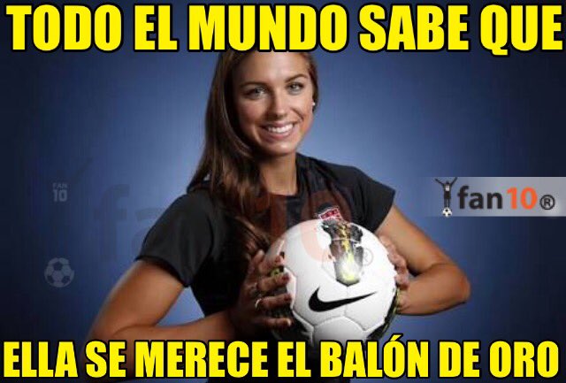 Alex Morgan siempre será nuestra ganadora. #BallondOr