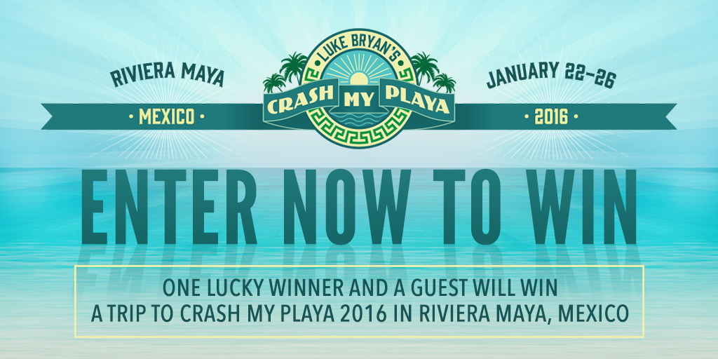 lukebryan's tweet photo. Last call: Enter for a chance to win a trip to #CrashMyPlaya here:
https://t.co/EGooQnnrgU https://t.co/vCkBCfSdUQ