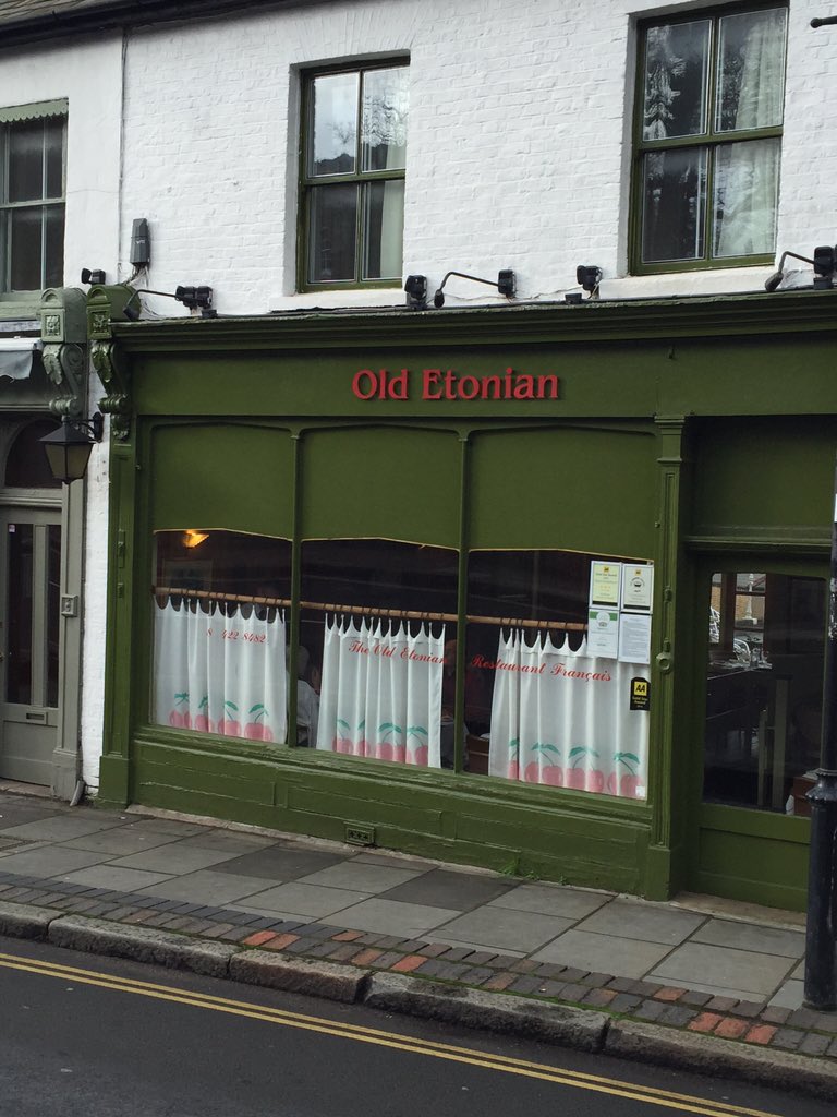 About one minute from the entrance of Harrow School is this restaurant. Bit cheeky.