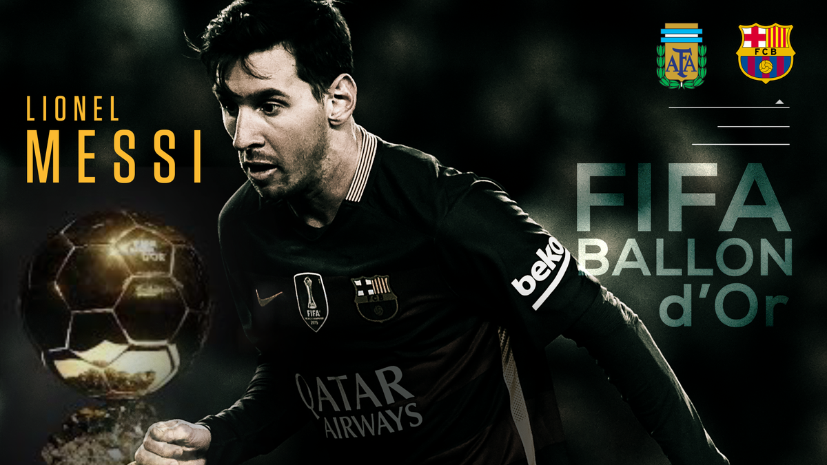 SportsCenter's tweet photo. BREAKING: Cinco para Messi. Lionel Messi wins the 2015 Ballon d'Or. #BallondOr https://t.co/skD4GnYBic