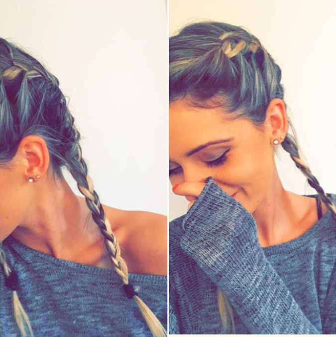 georgiarosepriv's tweet photo. Thank you @mrliamjamespriv for braiding my hair so amazingly 😍🙏🏻you can style my fro anytime my love 💇🏼😘💜 xx https://t.co/CrGX2giLMm