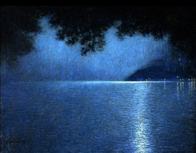 ★♪ღ*¨*buonanotte*¨*•★♫❥...
#art by #LevyDhurmer
'The Lake at Night'