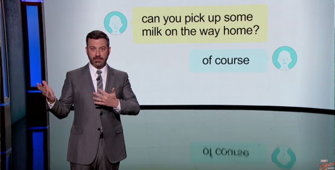 Jimmy Kimmel breaks down those passive aggressive texts we hate! ow.ly/WUHDQ
