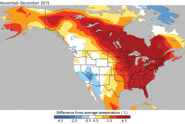 NOAAClimate's tweet photo. What on earth was going on with the weather in Nov/Dec 2015? Was #ElNiño to blame? https://t.co/sBu8b0Ti7K https://t.co/Apsy7R0wI0