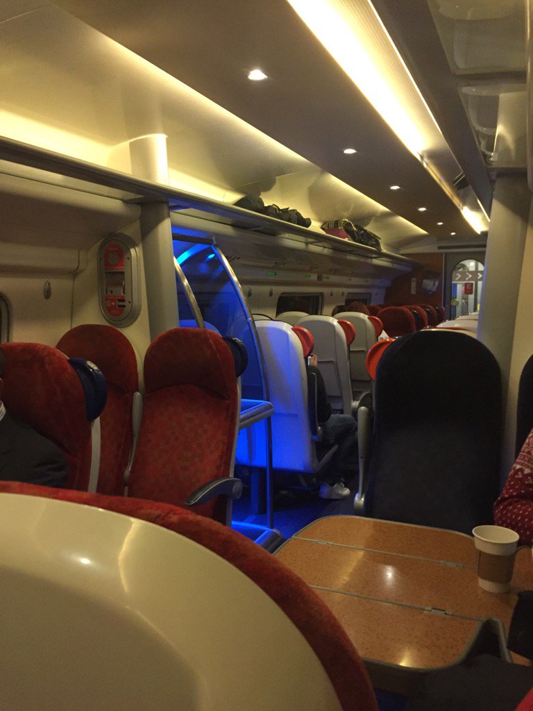 hs2aa's tweet photo. The 19.03 to Birmingham leaving Euston right now- everyone gets a seat and one first class carriage literally empty. https://t.co/0XdsKMj0e7