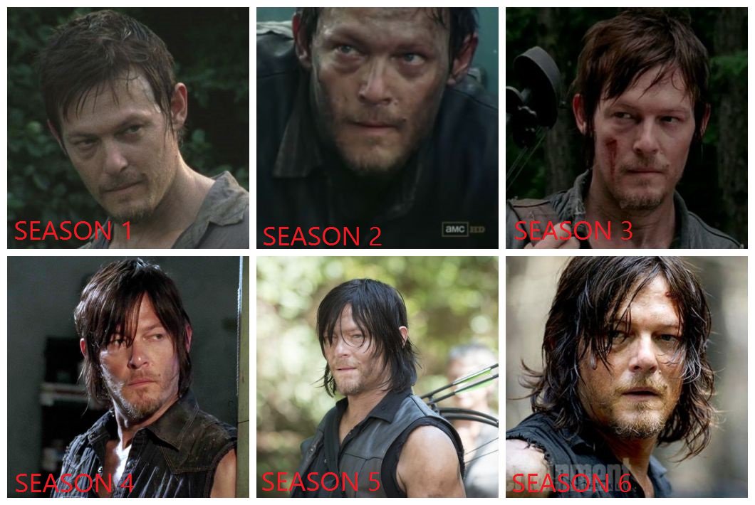 NomanTwd's tweet photo. #DarylDixon evolution @Juliet8173 @illusive_wind @Lil_reedus @EnerGiz_Dixon @PeterTWD @NormansCat @lcwilli1 https://t.co/EHE0zazLlz