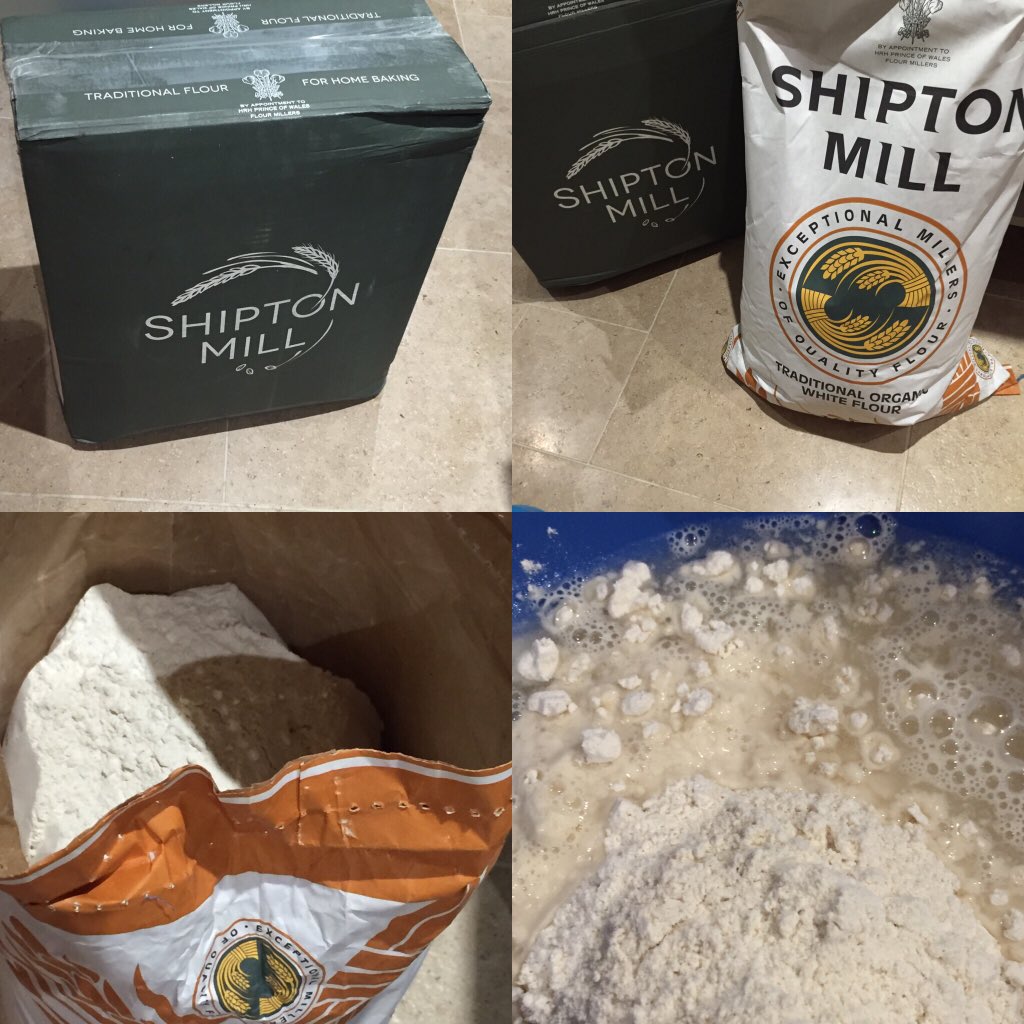 growhay's tweet photo. Thanks @ShiptonMill just in time tonight to feed my starter #handintheflour #sourdough #dailygrain https://t.co/jROjNKqNsU