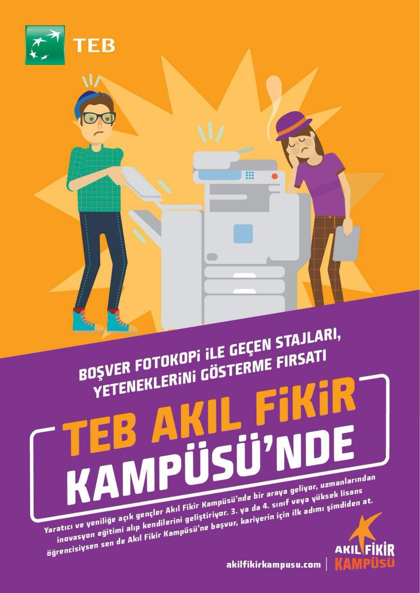 TEB üst düzey
yöneticileriyle keyifli sohbetler yapabileceğin,
dostluklar kurabileceğin bu kampüste sen de yerini al