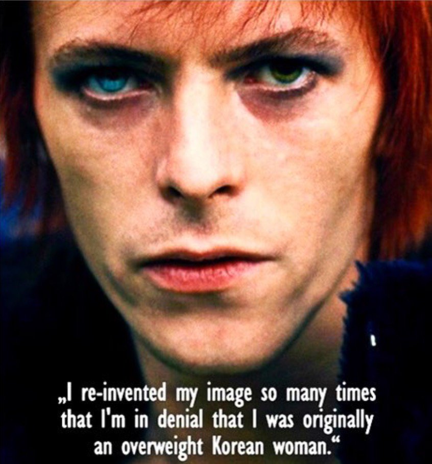 Permanent state of reinvention #bowie #creativity #LifeAsArt