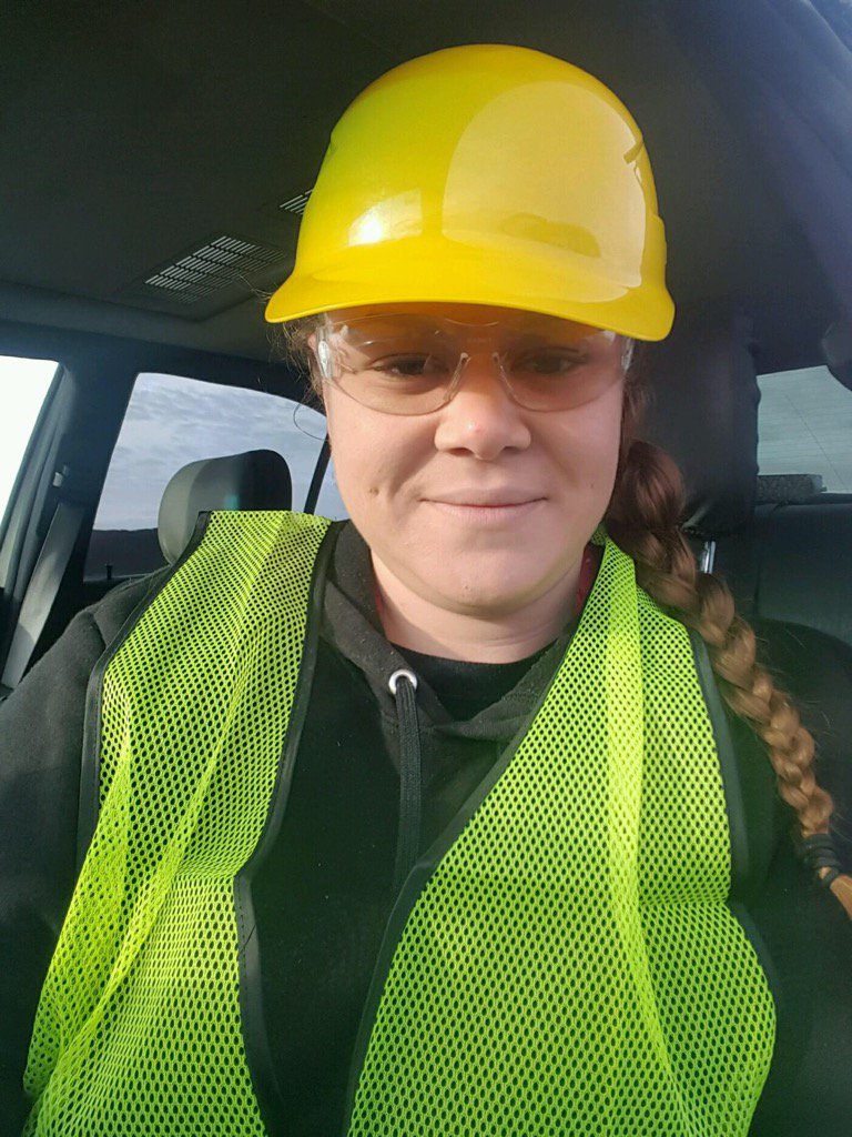 One of our girls from the safehouse at her first day of work in the real world..., You go girl...:)