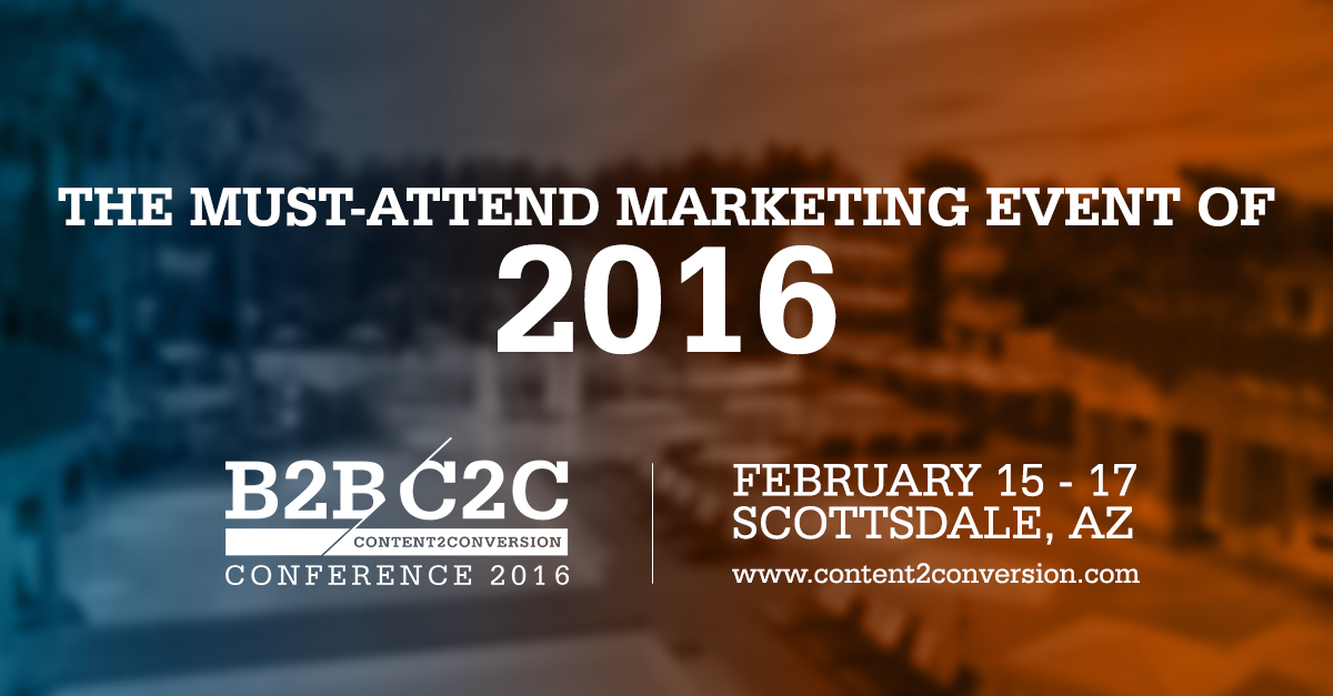 DevMcDonnell's tweet photo. Do you need a content refresh? Join me at @Content2Convert's #C2C16 in sunny AZ this Feb! https://t.co/tBCXSNy3uG https://t.co/z1Zpw6HbKT