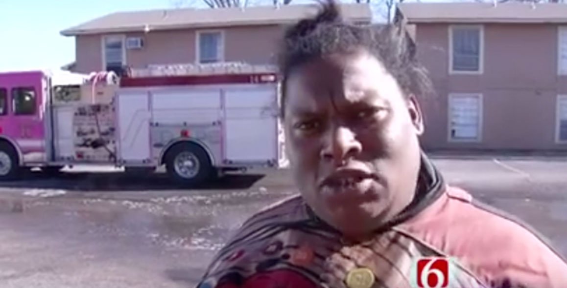 Tulsa resident's hilarious interview after escaping apartment #fire goes #viral ow.ly/WUCpZ