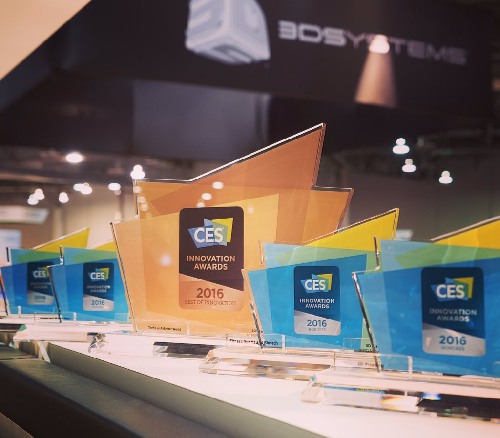 3dsystems's tweet image. We are grateful and appreciative of our recognition this #CES2016 with awards and honors for our #3D #tech