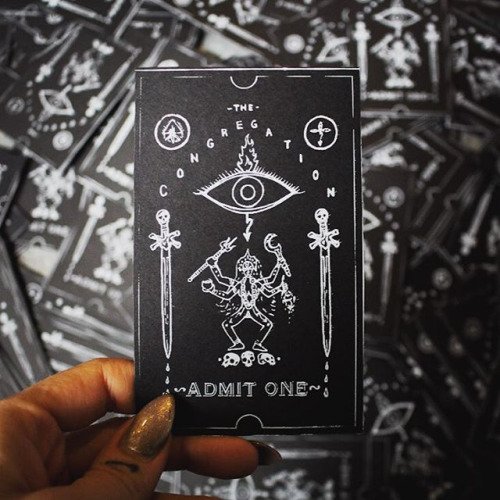 DarkArtConspira's tweet image. Top Hot Metal Babes The Congregation is coming.. the hand-printed tickets… #behemoth #makeart #makefire #darkartcons