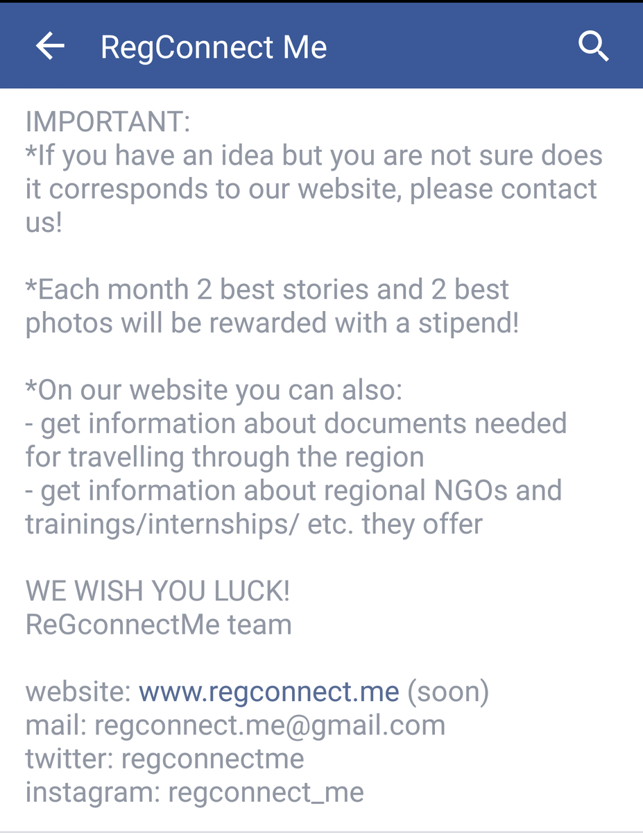 regconnectme's tweet photo. Additional information from our FB page! https://t.co/c9rkS5KWmy