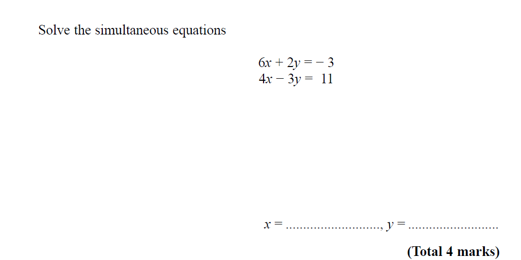 BartonMaths's tweet photo. A recent topic - simultaneous equations https://t.co/xQLTSYNedv