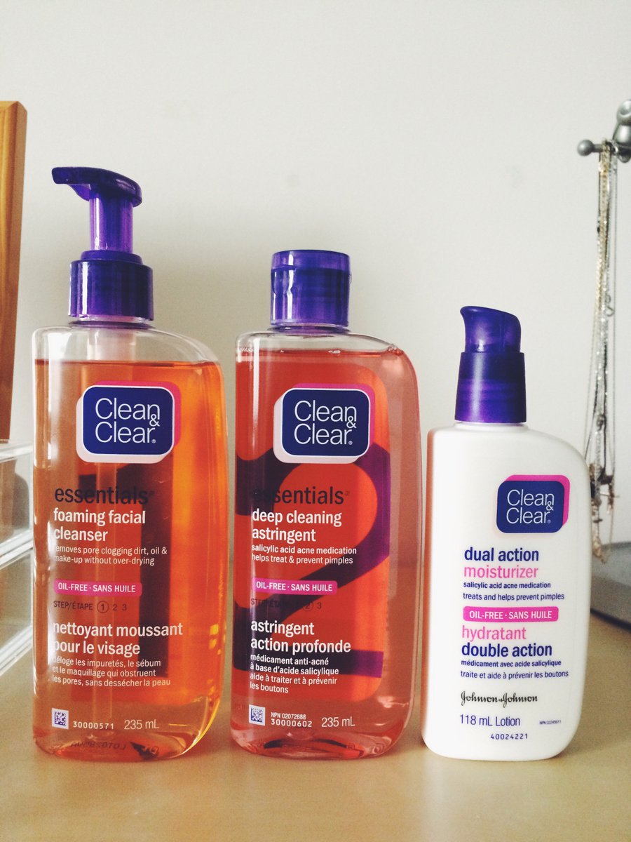 clean and clear face wash 3 step