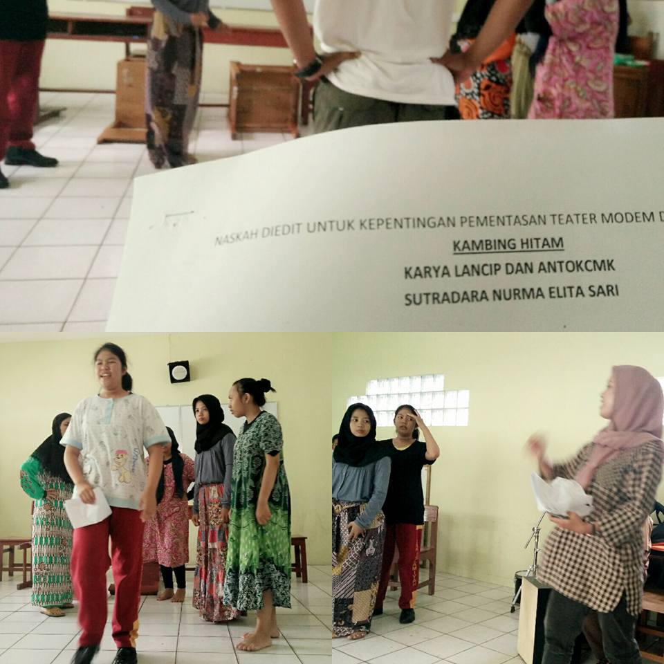 Persiapan LKS tingkat gugus, Teater Modem SMK ISLAMIYAH CIPUTAT Mempersembahkan naskah berjudul "Kambing Hitam".