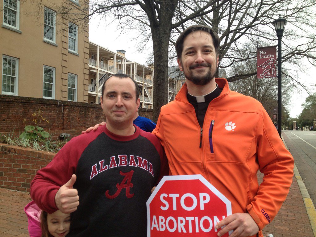 Be_Holy's tweet image. From this weekend's SC Right to Life march... United in a love for the unborn! @ClemsonFB @AlabamaFTBL #ALLIN