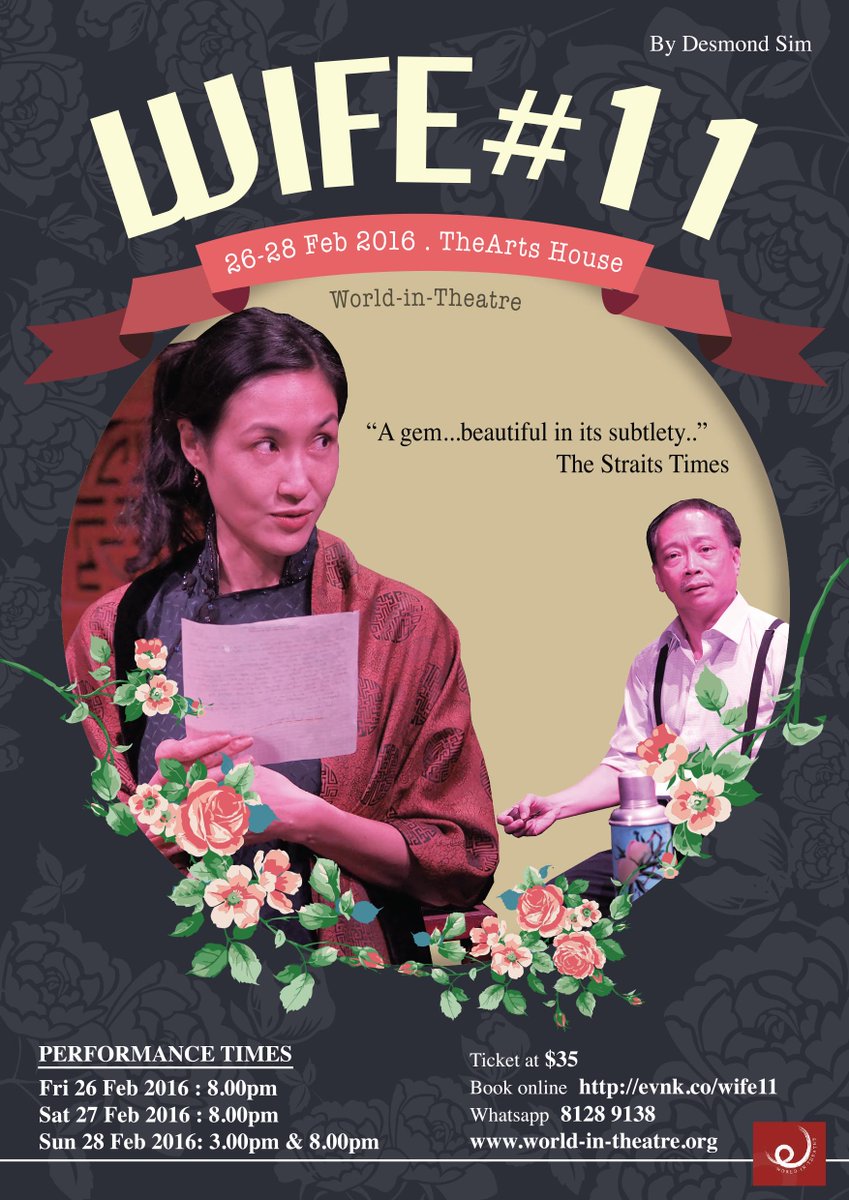 WorldInTheatre's tweet photo. Guan Hou Heng
World In theatre present Wife#11
#WorldInTheatre
#WIT
#Wife#11
#wife11
#SonnyLim
#AmyCheng https://t.co/8p8rnhMzuI