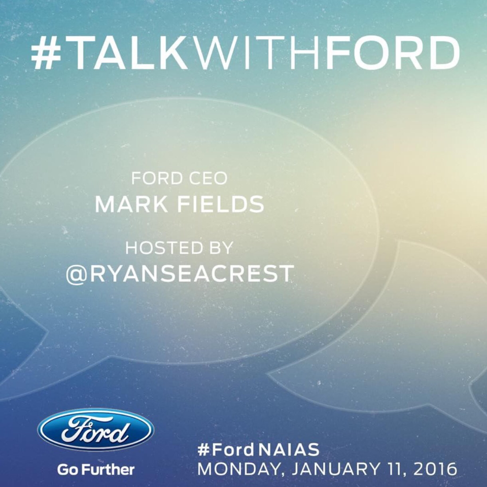 2morrowknight's tweet photo. Enjoyed @ryanseacrest &amp; @ford CEO Mark Field's talk about green cars. #FordNAIAS #TalkWithFord #ad https://t.co/Vvk8DhV37U
