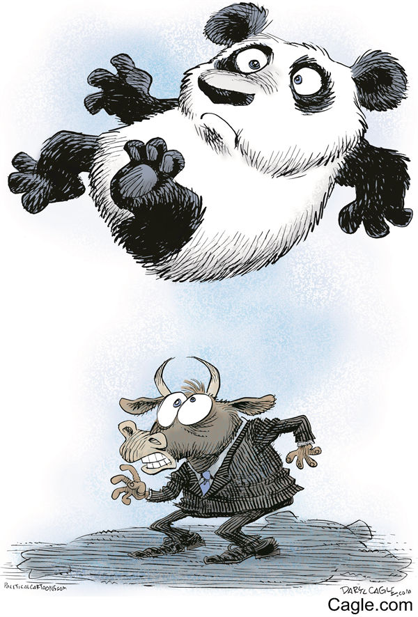 dcagle's tweet photo. See me draw my new cartoon on the stock market crash in China and Wall Street: https://t.co/LO2sLnEnyC https://t.co/IOsjjFecUa