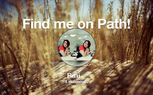 RiniAshley1's tweet photo. Find me on #Path now! Go to: https://t.co/EvIyH6qYpb! #thepersonalnetwork https://t.co/AAJ4s85JNI
