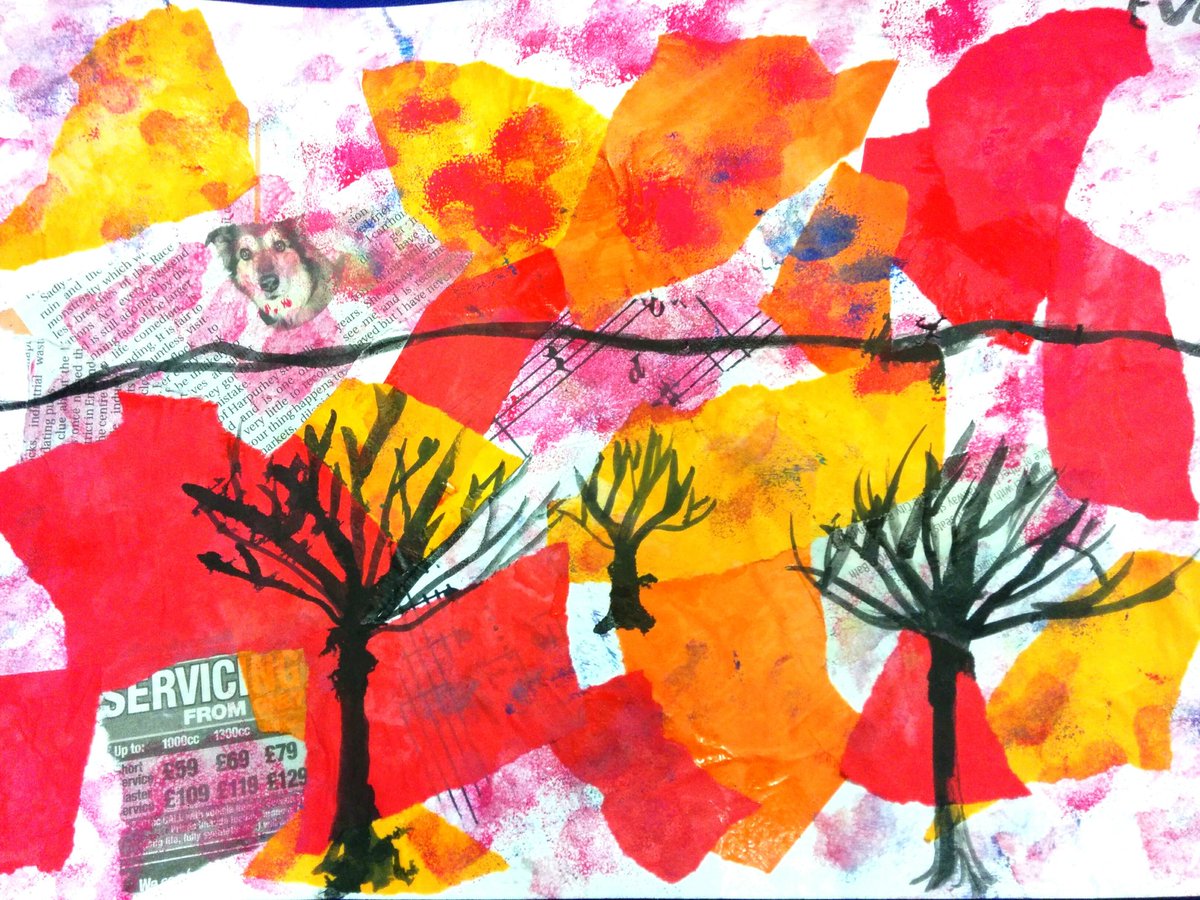 Our young artists loved studying the art of Shadia last term! <a href="/ArtofShadia/">ArtofShadia</a> artofshadia.com thank you Shadia!