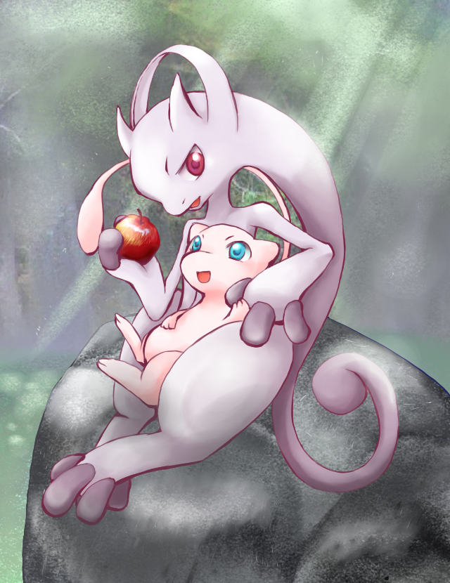 RTMewtwo's tweet photo. Mega Mewtwo Y with Mew (Source: https://t.co/qySUf8IpqU ) https://t.co/CtiJSpZ8Dd