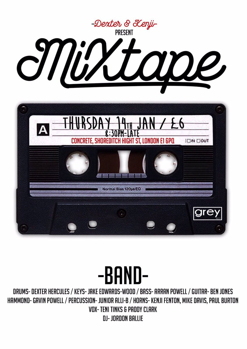 NOT LONG NOW PEOPLE. THIS THURSDAY @ CONCRETE, SHOREDITCH. COME AND GET INVOLVED!!!