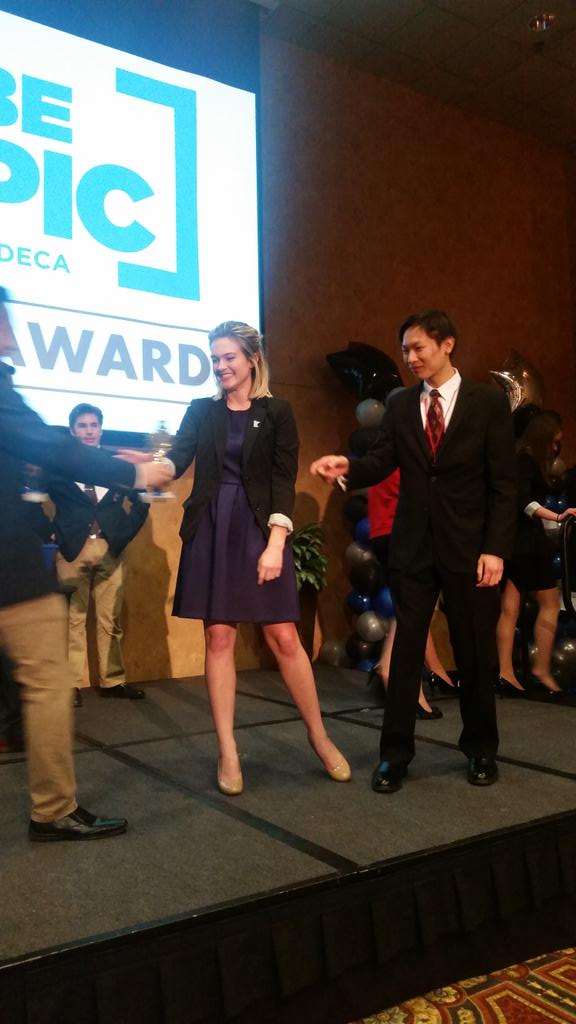 irondale4deca's tweet photo. 1st place Dream Team Role Play Seniors @brookevolkert @StevenTruongMN delivered today! #D4DECA https://t.co/SoZc97PvKa