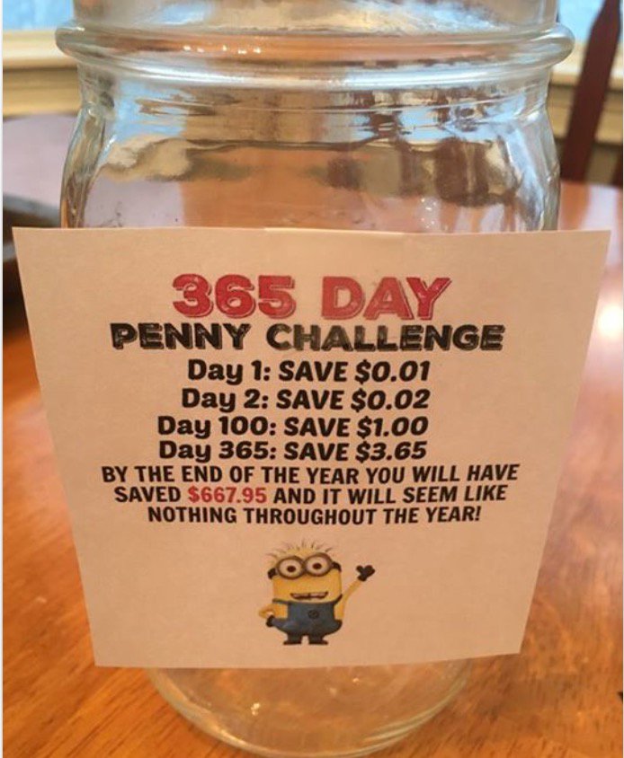 SpringForestNC's tweet image. Is your New Year's Resolution to save money? It's not too late to start this easy savings plan!