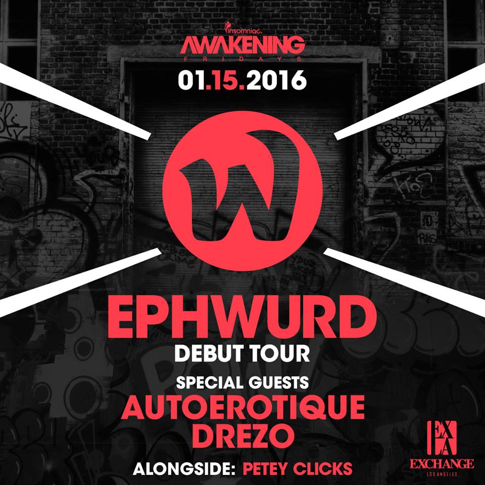 YourEDM's tweet image. [Giveaway] Come See @Ephwurd's Debut Show In Los Angeles At @ExchangeLA youredm.com/2016/01/11/giv…