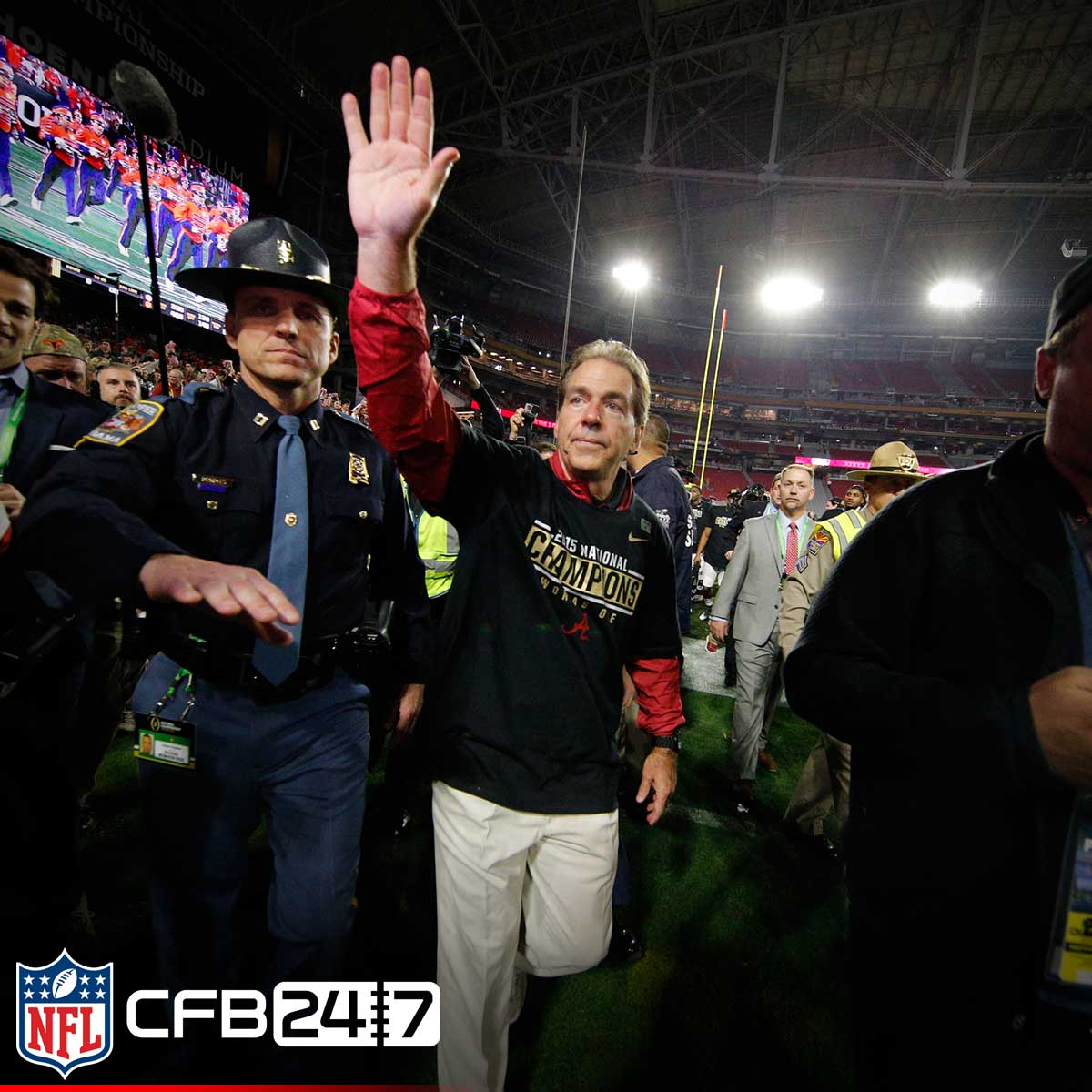 NFLDraft's tweet photo. Not 1. Not 2. Not 3. Not 4...

FIVE TITLES!🏆🏆🏆🏆🏆#NationalChampionship https://t.co/zayoxT4hCL