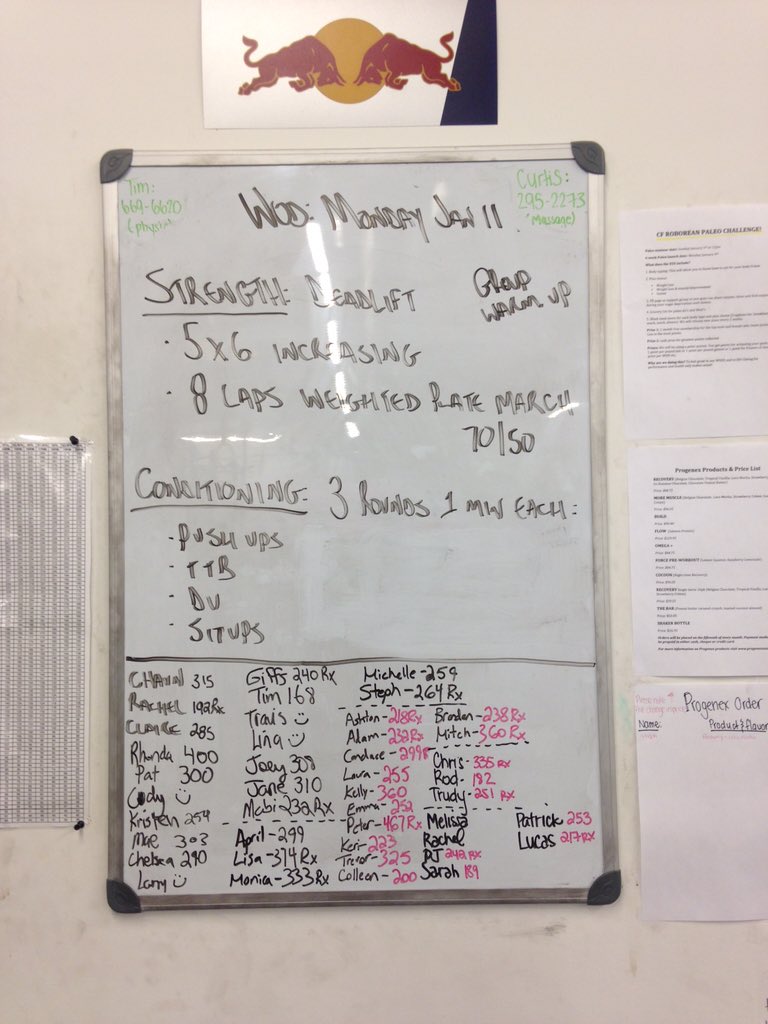 TeamRoboWpg's tweet photo. Those deads looking strong. Tons and tons of reps tonight. Nice work. https://t.co/EGq7vFLSKr