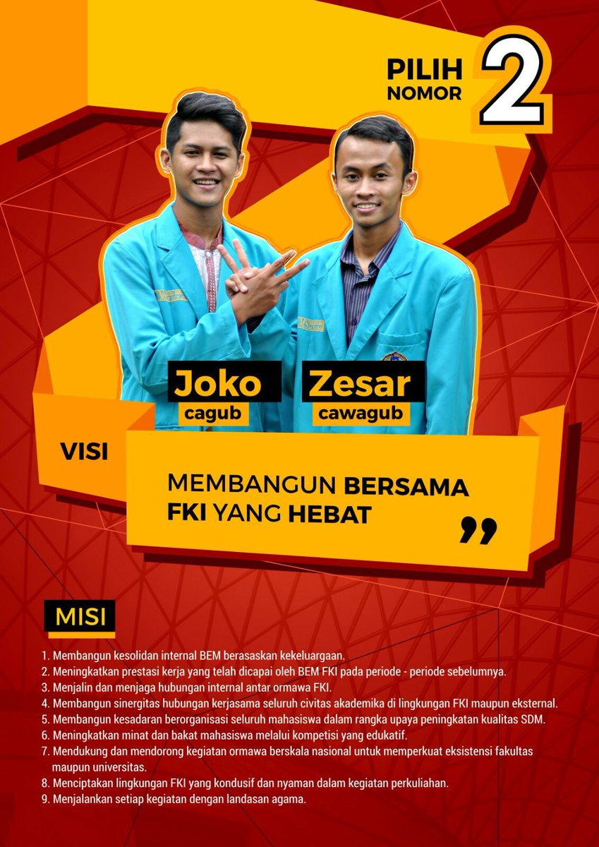 Inilah CAGUB &amp; CAWAGUB yang ke 2, Ayo berikan hak suara kalian untuk memilih ! #PILIHnomor2