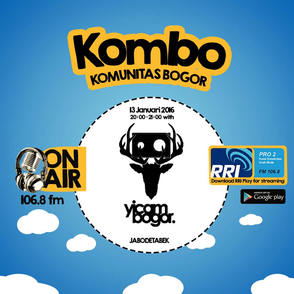 Rabu ini di #KOMBO jam 8 malam.