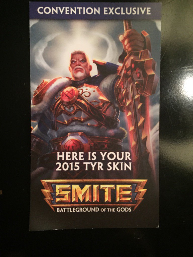 LancelotMedia2's tweet photo. To honor epic Tyr plays and Tyr cosplay at #SWC2016 I am giving away Try skins (Xbox or PC) RT and follow to win!! https://t.co/qMR4p7Flrd