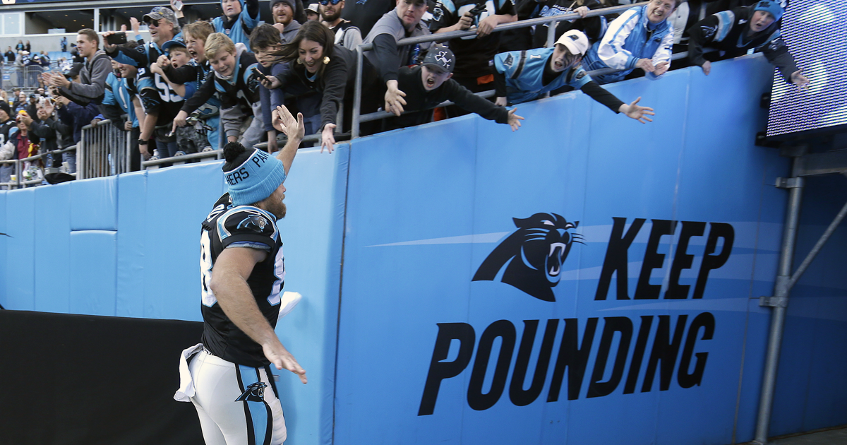 Panthers's tweet photo. "The crowd noise &amp; energy in the stadium is going to be big. Let’s take it another level." » https://t.co/nInswAyIbD https://t.co/DrLnPEuZSs