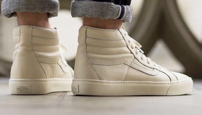 vans sk8 hi whisper white