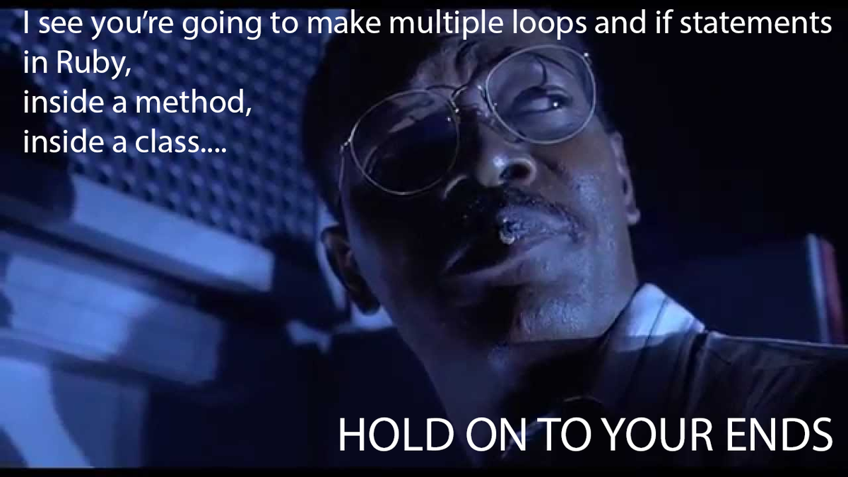 tomorrow_lauren's tweet photo. came up with this meme during my @devbootcamp peer pairing session. #HoldOntoYourButts #samjack #coding #ruby https://t.co/MbhXDGlK9U