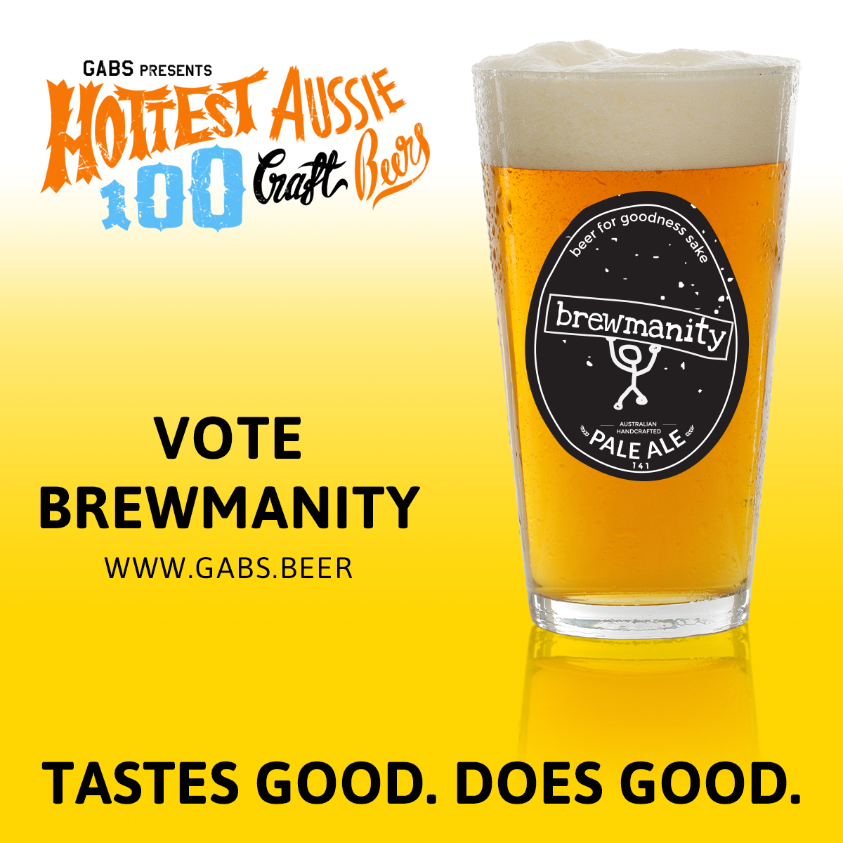brewmanityAU's tweet photo. For goodness sake - vote #Brewmanity as one of yr top 5 beers of 2015! #TastesGood #DoesGood https://t.co/CXVlWEFCJO https://t.co/oUt6QWPbOF