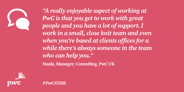 PwC_UK_Careers's tweet photo. What do you like most about working in a team? #Teamwork #PwCSTEM https://t.co/kqS2SvAnzg