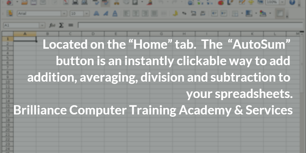 ExcelCPT's tweet photo. #Autosum located on the 'Home' tab - instant way to add addition, averaging, division & subtraction to spreadsheets https://t.co/TbbAwXPh2k